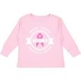 thumbnail image 3 of Inktastic October Breast Cancer Awareness Month Badge Boys or Girls Long Sleeve Toddler T-Shirt, 3 of 5
