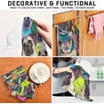 thumbnail image 7 of Dreamtimes Cartoon Puppy Pug Dog Watercolor Kitchen Towels Bar Tea Dish Towel Dishcloths Set of 6 Super Absorbent Soft 18 x 28 inches, 7 of 7