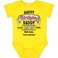 thumbnail image 3 of Inktastic Happy Birthday, Daddy Best Ever in Pink Boys or Girls Baby Bodysuit, 3 of 5