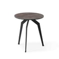 thumbnail image 3 of Whiteline Modern Living Santiago Side Table, 6mm glass layer and 3mm Ceramic top (20", 16" & 12"), two with black top and one with white top, matte Black powder coated iron base-Color:Black,Material:G, 3 of 7