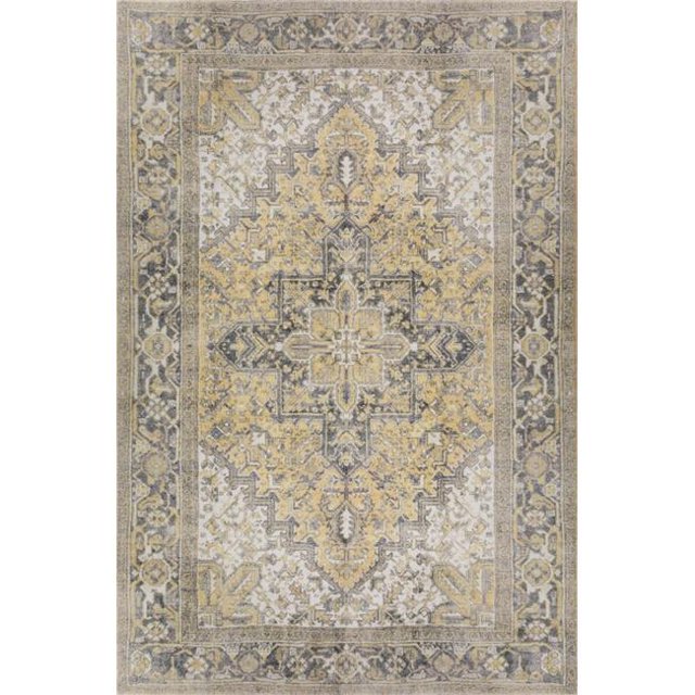 Dalyn Rug AM3GO5X8 5 x 7 Pi 7 in. AM3 Amanti Rectangle Zone Tapis&44; Or
