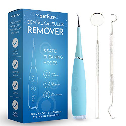 Electric Sonic Dental Calculus Plaque Remover Tool Kit Tooth Scraper