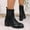 Black, variant on POROPL Womens Boots Mid Calf High Heel Chunky Shoes,Boots Size 5.5