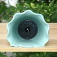 thumbnail image 5 of Travelwant Self Watering Hanging Planter, Dua-pots Lazy Flower Pot, White Plastic Wall Hanging Planter Pot with Hooks for Garden Fence, Porch, Wall, 5 of 7
