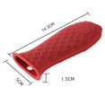thumbnail image 2 of LLC Support de Poignée Chaude en Silicone Bleu pour Poêles et Casseroles en Fonte, Lot de 4, 2 of 5