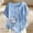 *Sky Blue, variant on ClodeEU Women's Floral Print Short Sleeve T-Shirt, Casual Crew Neck Loose Fit Blouse Army Green,Women's Plus L