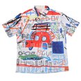 thumbnail image 3 of Camisa De Verano Para Hombre Camisa De Hombre Con Patrón De Grafiti Elástico Cómodo Para La Oficina Para El Club ANGGREK Otros, 3 of 8
