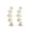 Gold, variant on 925 Sterling Silver 14K White Gold Plating Ear Crawler Earrings Hypoallergenic Round VVS1 Diamond For Women