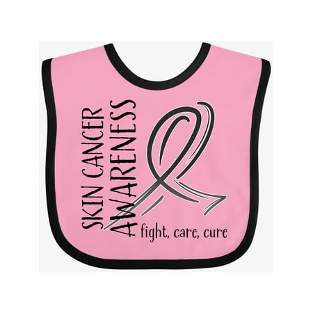 

Inktastic Skin Cancer Awareness- Fight care cure Gift Baby Boy or Baby Girl Bib