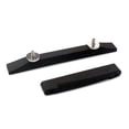 thumbnail image 4 of WHAMVOX Archtop Guitar Bridge with Saddle for Jazz Guitar Use Black Lightweight Adjustable Thumb Wheels 4.72x1.57 Inches, 4 of 8