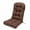 Coffee, variant on SHANNA Rocking Chair Cushion, Waterproof and Fade-Resistant Patio Chair Cushions, Non-Slip Indoor Rocking Chair Cushion with Ties, Thicken Chair Pads for Adirondack, 44"x20"x4", Hawaiian style