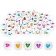 thumbnail image 2 of 100 Uds Cuentas acrílicas en forma de corazón coloridas para colgante pulsera collar accesorios de joyería DIY ANGGREK Otros, 2 of 8