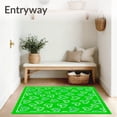 thumbnail image 3 of ODIKA 5'x7' Machine Washable Non-Slip Area Rug, Prismatic Shaped Design Featuring Radiant Colorful Mesh High Traffic Rug, Green, 649838, 3 of 7