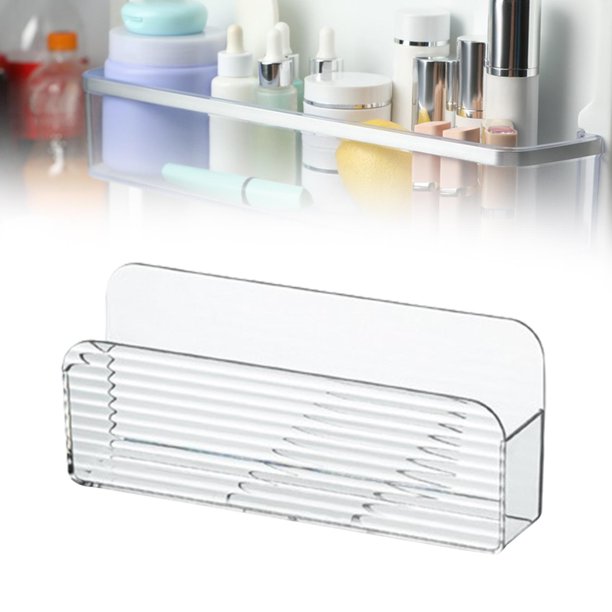 Organizador de montaje en pared, organizador de maquillaje, estante moderno para colgar en la pared, soporte para caja de almacenamiento, contenedor organizador para oficina y hogar