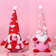 thumbnail image 1 of 12.5" Valentine's Day Mr and Mrs Gnomes Decorations Swedish Gnomes Plush Collectible Figurine for Decor Holiay Party Gifts - 2Pcs, 1 of 9