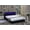 Black, variant on Wonline Full Size LED Bed Frame Upholstered with Color Changing Headboard, Black/White