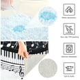 thumbnail image 6 of Coolnut Keys Musical High Absorbent U-Shaped Contour Toilet Rugs Machine Washable,24"x20", 6 of 7