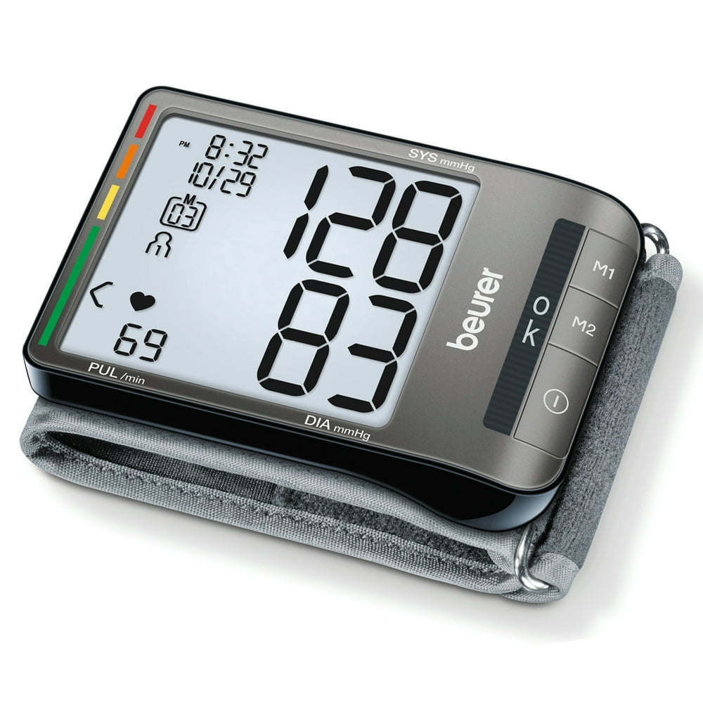 Beurer Wrist Blood Pressure Monitor, Adjust. Large Cuff, Automatic