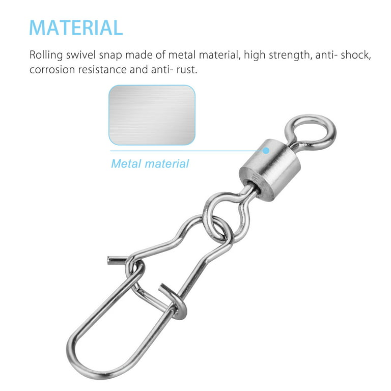 #6 Ball Chain Fishing Swivel Stainless Steel - 4 Ball Length - 10 Pieces