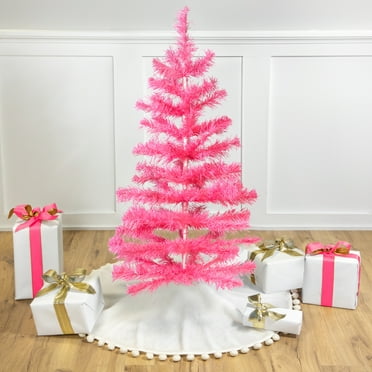 Northlight Artificial Tinsel Christmas Tree - 3' - Pink - Unlit
