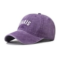 thumbnail image 4 of Alphabet Embroidery Solid Color Duck Hat Trend Personality Outdoor Print Breathable Mesh Hat, 4 of 4