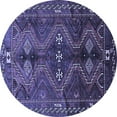 thumbnail image 1 of Ahgly Company Indoor Round Persian Blue Traditional Area Rugs, 5' Round, 1 of 4