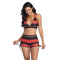 thumbnail image 3 of WREESH Women'S Aplit Body Open Back Bikini Swimsuit Gradient Multicolor Hot Spring Swimsuit, 3 of 9