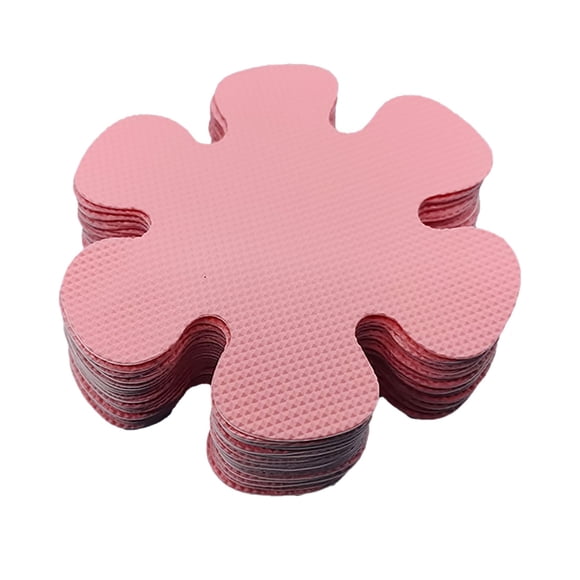 Harpily Ruban Adhésif Appliques de Douche avec Grattoir Fleurs Colorées pour Baignoire Escaliers Salle de Douche et Autres Glissades Taille Unique Rose