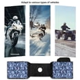 thumbnail image 6 of Uorisanigo ATV Tank Bag, Waterproof Motorcycles Fuel Bag, Wear-Resistant Blue Camo Print ATV Storage Saddle Bags Compatible with ATVs Motorcycles and Snowmobiles, 6 of 7