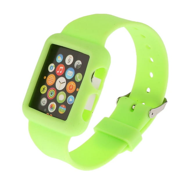 de Silicona de Reemplazo para Negro Correas de Reloj de 38 Mm Deporte