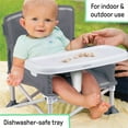 thumbnail image 5 of Summer by Ingenuity Pop 'N Sit Portable Infant Booster Seat, Grey, 6+ Months, 5 of 13
