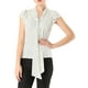 thumbnail image 5 of BLUSA DE MUJER INSPIRE CHIC Lunares con Lazo Cuello Volantes Talla 3XL Blanca, 5 of 7