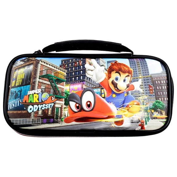 Pre-Owned RDS Industries Super Mario Odyssey Deluxe Travel Case for Nintendo Switch and Switch Lite