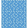 thumbnail image 3 of Bird on a Wire Duvet Cover Set, Continuous Monochromatic Silhouettes of Doves on Wavy Lines Pattern, Decorative 3 Piece Bedding Set with 2 Pillow Shams, King Size, Sky Blue and White, by Ambesonne, 3 of 3