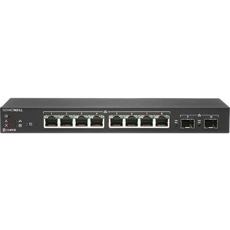 UPC: 0758479224631 | SonicWall SWS12-8POE 10 Ports Ethernet Switch