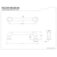 thumbnail image 2 of Industrialist RK22091BN 10-Pack Cabinet Industrial Pipe Pull for Kitchen, 128 mm, Brushed Nickel, 2 of 4