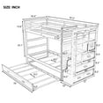 Churanty Twin Bunk Bed With Trundle Stairs Storage Drawers And churanty-twin-bunk-bed-with-trundle-stairs-storage-drawers-and