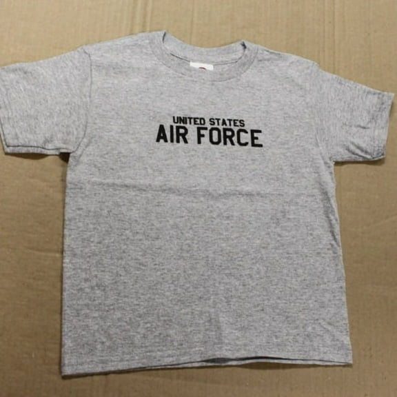 Air Force Screen Print Toddler Gray Unisex T-Shirt 2T