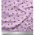 thumbnail image 1 of Soimoi Velvet Fabric Footprint & Rat Animal Printed Fabric 1 Yard 58 Inch Wide, 1 of 1
