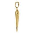thumbnail image 2 of FB Jewels 10K Yellow Gold Large Italian Horn Pendant, 2 of 4