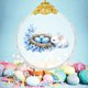 thumbnail image 2 of Uuiauoio Glass Easter Ornament 2D Flat Pendant with Bunny Egg Designs for Tree Gift Basket Filler Holiday Party Decorations Keepsake, 2 of 5