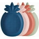 thumbnail image 1 of Conjunto de 4 bandejas de plástico en forma de piña, platos de fruta de plástico creativos, bandejas reutilizables para servir, frutas, aperitivos, postres, ensaladas, nueces secas Feliz Sencillez, 1 of 5