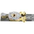 thumbnail image 5 of 10K Yellow Gold Real Diamond Pendant 2.45" Walking Lion Mens Pave Charm 1.28 CT., 5 of 6