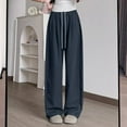 thumbnail image 5 of Kaemgyyd Wide Leg Sweat Pants for Womens High Waisted Baggy Sweatpants Casual Drawstring Workout Pants with Pockets S-Xl, 5 of 7