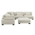 thumbnail image 5 of Lexicon Traverse 6-Piece Corduroy Fabric Modular Sectional in Beige, 5 of 9