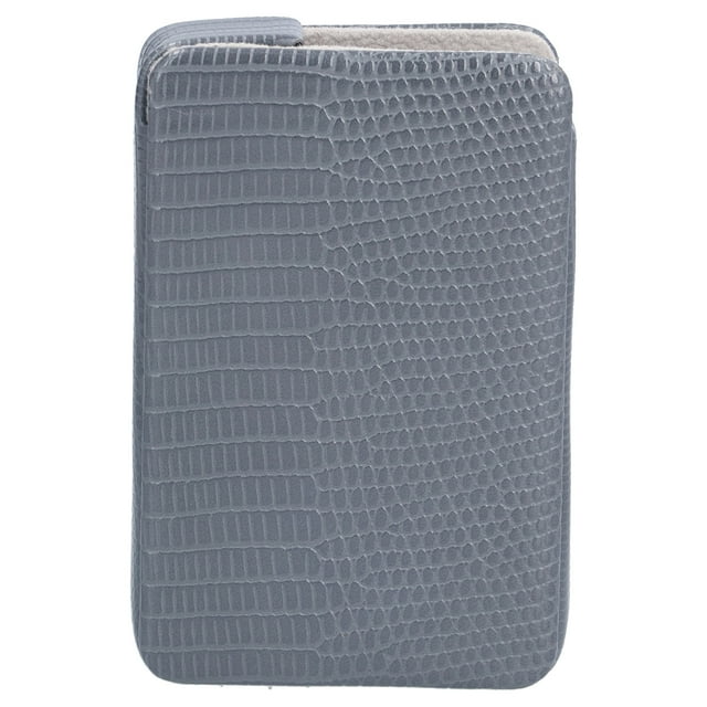 Pitillera con imán, 20 capacidades, resistente a la presión, PU, para hombres, color gris