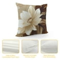 thumbnail image 4 of ERAPDAUR Brown and White Flower Print Pillow Covers Pillow Covers Farmhouse Pillowcase Home Decor Living Room House Decorative Cushion Case for Sofa Couch (No Insert)  12x12in, 4 of 5