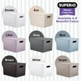 thumbnail image 5 of Superio 22L Large Lilac Ribbed Storage Bin with Lid, Plastic (2 Pack), 5 of 6