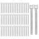 thumbnail image 1 of 50 bridas para cables liberables con gancho y bucle de sujeción, resistentes y ajustables. gris, 1 of 8