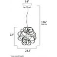 thumbnail image 3 of -69W 1 Led Pendant-23.5 Inches Wide By 22 Inches High Et2 Lighting E21411-Pc, 3 of 3